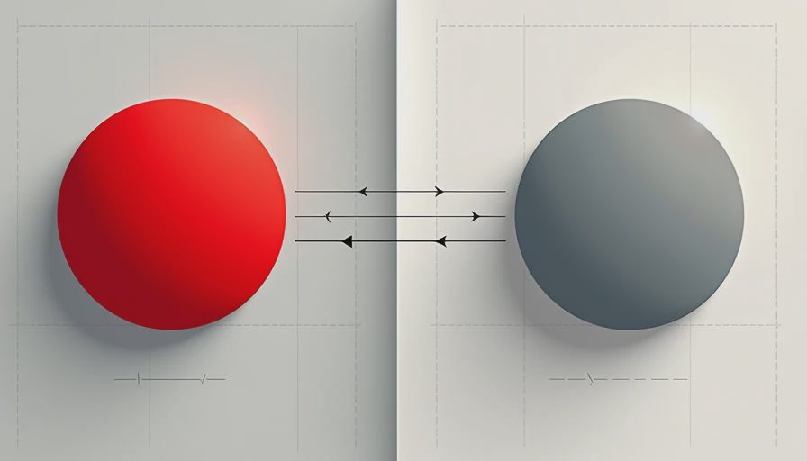 Diagram of visual attention science comparing a vibrant red trigger against a neutral grayscale circle.webp