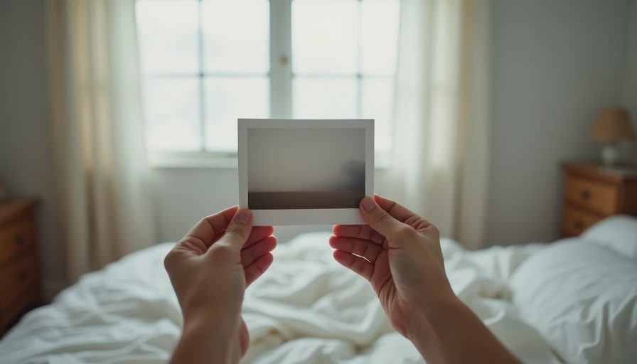 Hands holding a printed 4x6 photograph in a minimalist room without digital distractions.webp