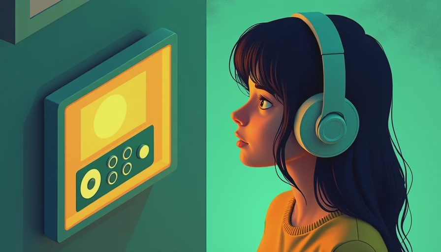 Visual context for wall cd player