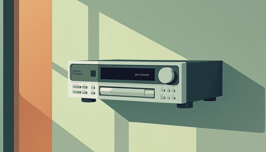 Illustration for wall mounted cd player