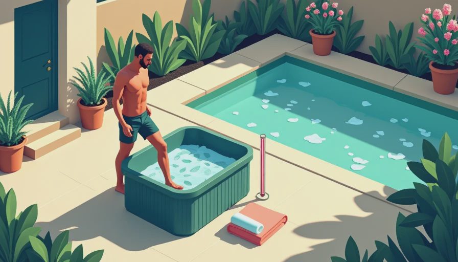 Visual context for nurecover ice bath